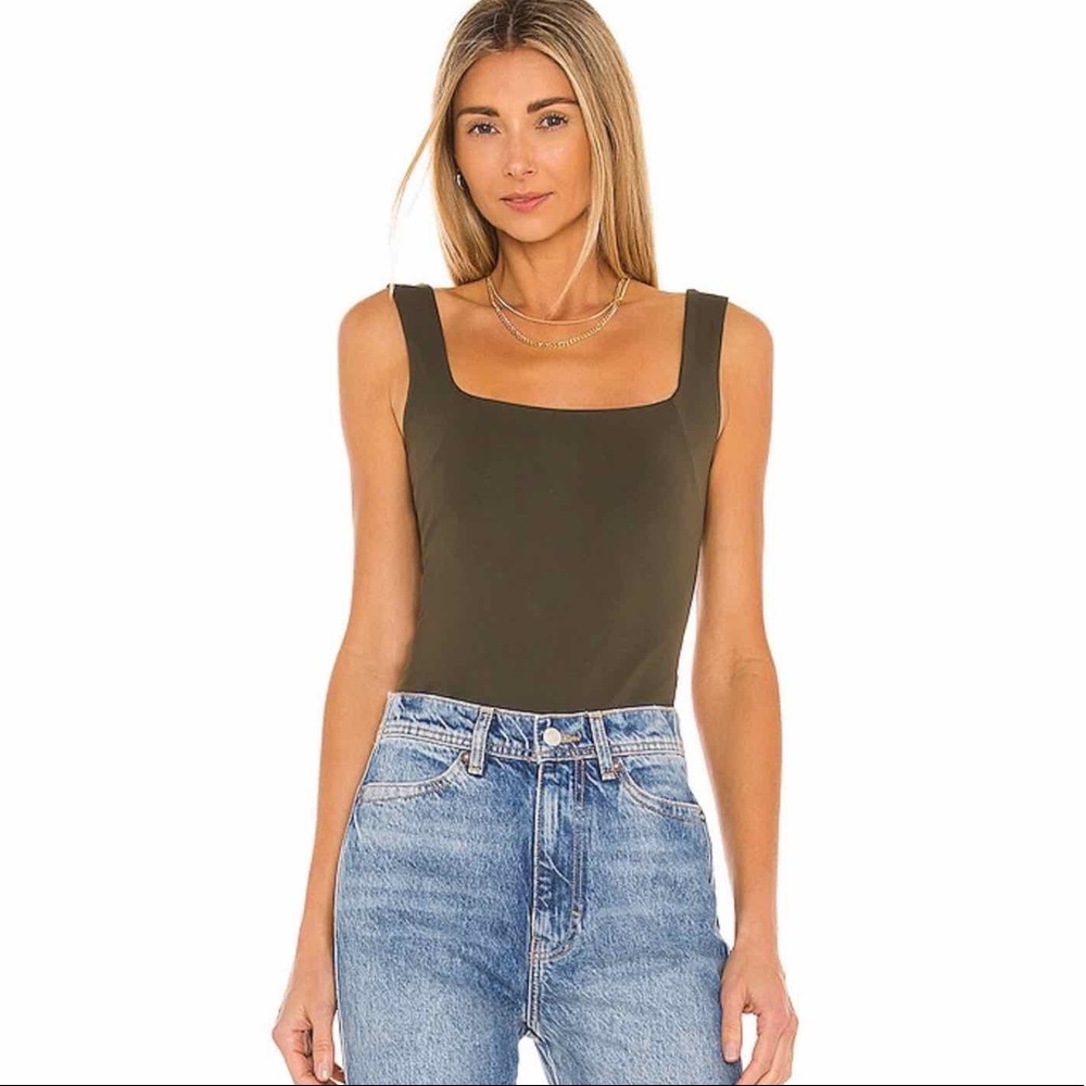 ✨Free People Square Off Cami In Army✨ - Picture 5 of 6